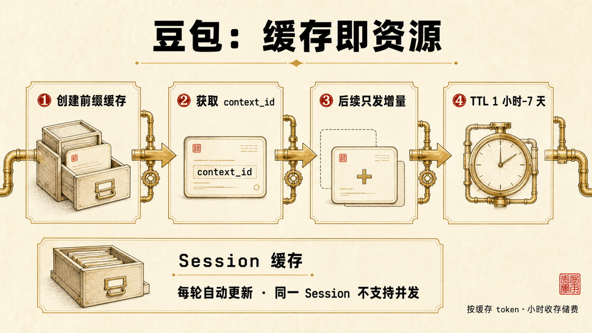 豆包 Context API:缓存成为可管理资源