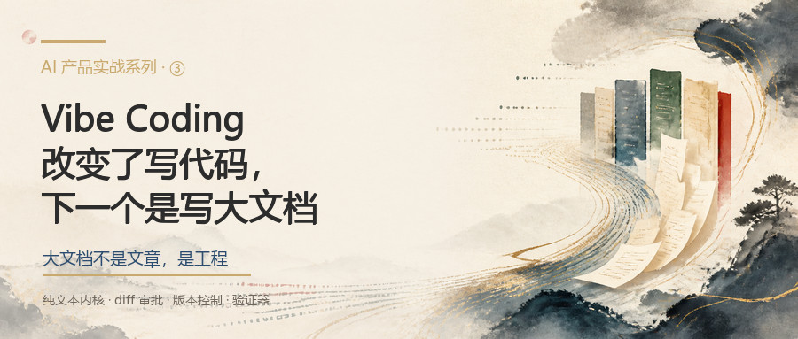 Vibe Coding 改变了写代码，下一个被改变的是写大文档 · 封面